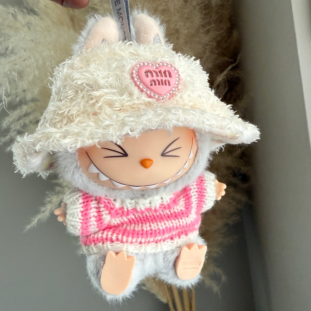 Labubu outfit hat and sweater set